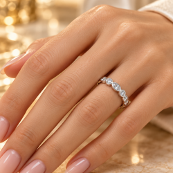 Pre Owned Platinum Diamond Eternity Ring ZC129